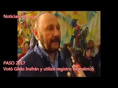 Gildo lived in formosa province. Gildo Insfrán votó en las PASO 2017 - YouTube