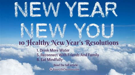 10 Healthy New Years Resolutions Your Life Creation