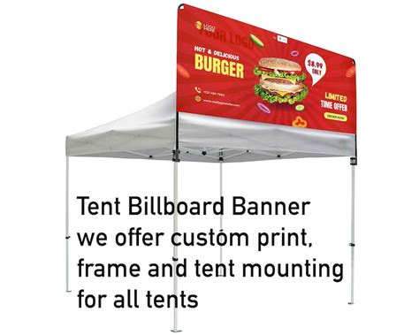 Custom Tent Billboard Banner Eye Catching 10x10 Canopy Etsy