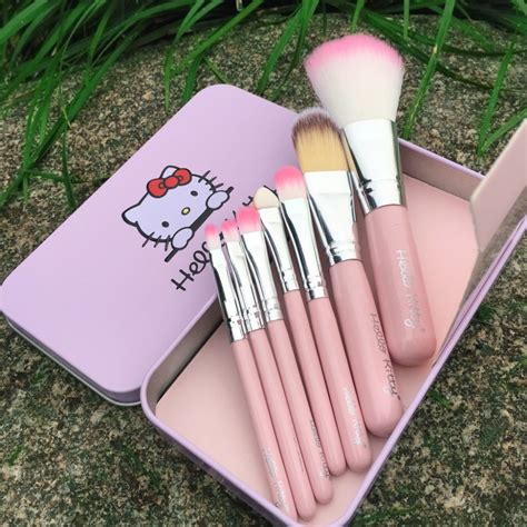 7pcs Hello Kitty Makeup Brush Set More Beauty And Makeup Free Delivery India