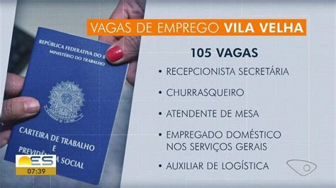 Semana Começa Com Quase 3 Mil Vagas De Emprego Na Grande Vitória Saiba