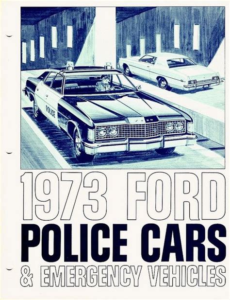 1973 Ford Police Car Brochure ★。。jpm Entertainment 。★。 Police Cars