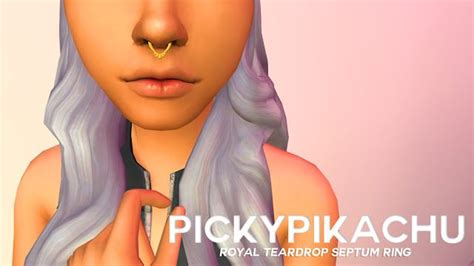 Pickypikachu Tumblr Exclusive Royal Teardrop Septum