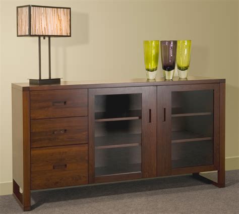 We invite you to explore our furnishings. Tangent solid wood server, Vancouver and Coquitlam