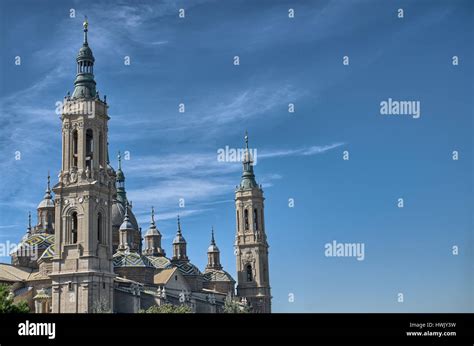 Towers Of The Cathedral Basilica Of Our Lady Of The Pillar And The