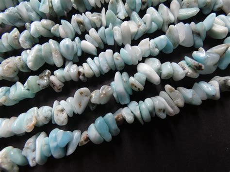 Inch Mm Strand Natural Larimar Bead Strand About Nugget