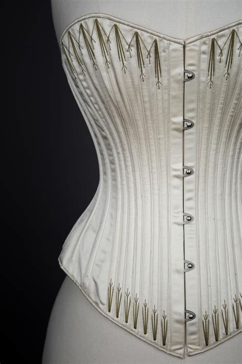 C 1890s Symington Reproduction Silk Corset By Cathy Hay The