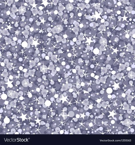 Silver Sparkles Seamless Pattern Background Vector Image