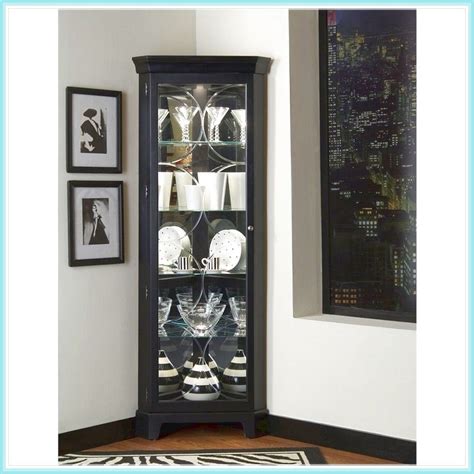 Small Black Corner Curio Cabinet Corner Curio Curio Cabinet Wall