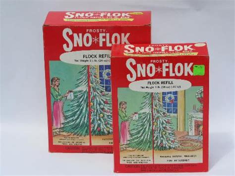 Maybe you would like to learn more about one of these? vintage artificial snow, flake Sno-Flok christmas tree ...