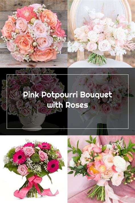 Telefloras Pink Potpourri Bouquet With Roses Teleflora In 2020