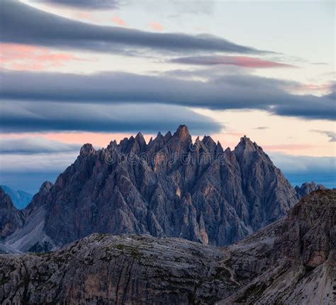 Dolomites Italy Morning Sunrise Stock Image Image Of Alpine Famous
