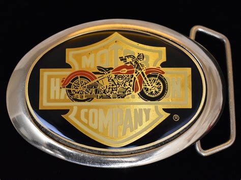 1983 Harley Davidson Motorcycle Shield Solid Brass Vintage Etsy