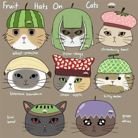 Fruit Hats On Cats Me Digital 2022 Rart