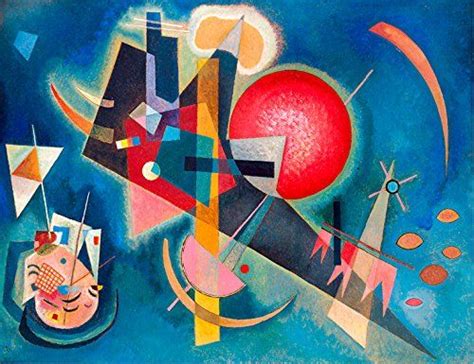 Wassily Kandinsky Im Blau 70x50 Cm Quadro Stampa Su Pannello In Legno