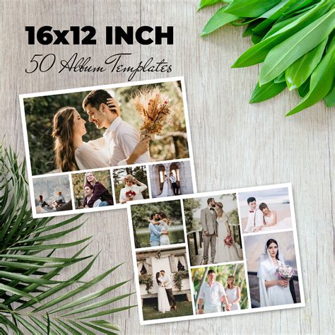 16x12 Inch Photo Album Template By Weddingposing