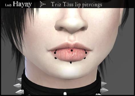Haynys Sims Things Sims4 Lip Piercing Sims 4 Piercings Piercings
