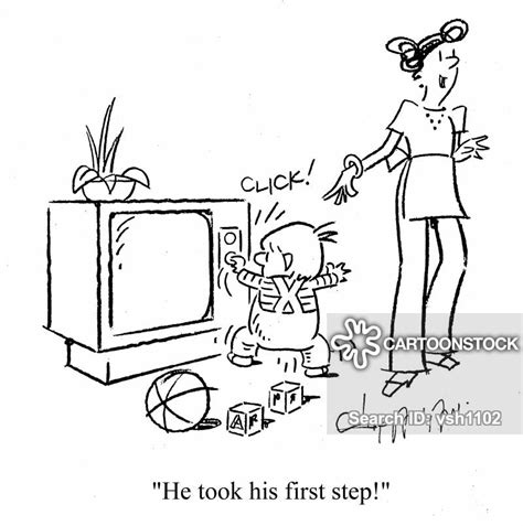 Babys First Steps Cartoons And Comics Funny Pictures