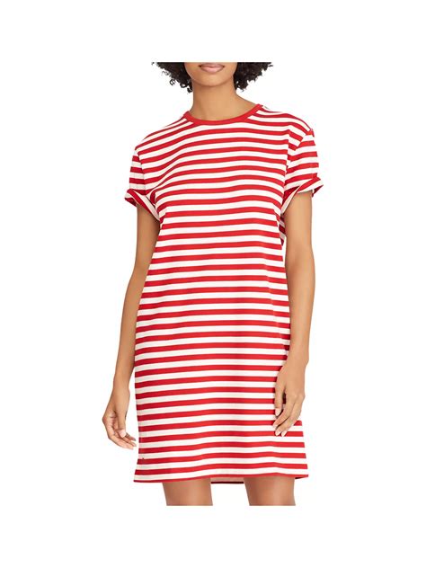 Polo Ralph Lauren Striped T Shirt Dress Reddeckwash At John Lewis