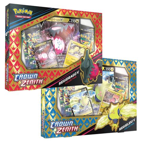 Pokemon Tcg Crown Zenith Regidragoregieleki V Box — M Collectibles