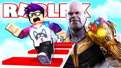 Roblox Escaping Thanos Avengers Endgame Obby Youtube