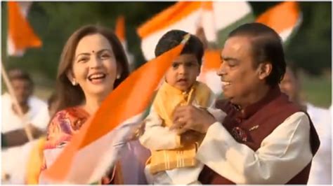 Mukesh And Nita Ambanis Independence Day Celebrations With Grandson