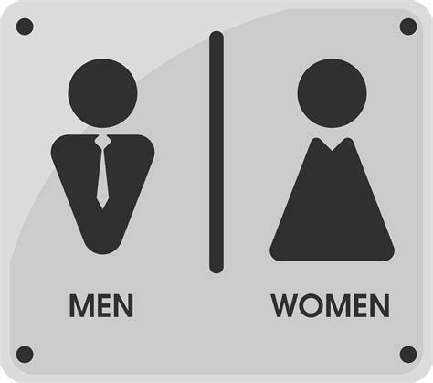 Men And Women Toilet Icon Themes That Looks Simple And Modern Vector