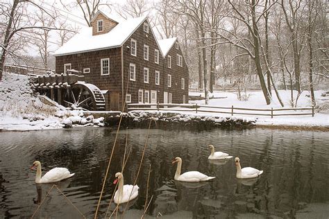 Stony Brook Grist Mill Photograph By James Brisciana