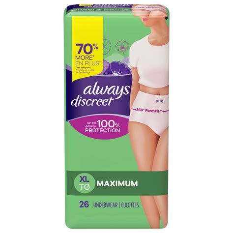 Save On Always Women S Discreet Incontinence Underwear Maximum Xl Order Online Delivery Stop