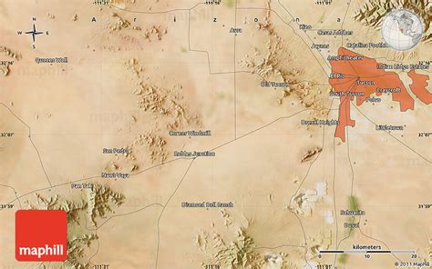 Satellite Map Of Tucson