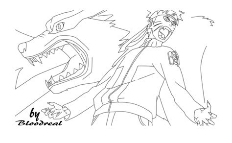Coloring Pages For Kids And For Adults Naruto Fox