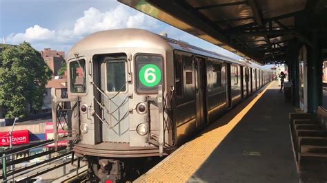 Mta Nyc Subway R62a 6 Localexpress Trains Parkchester Youtube