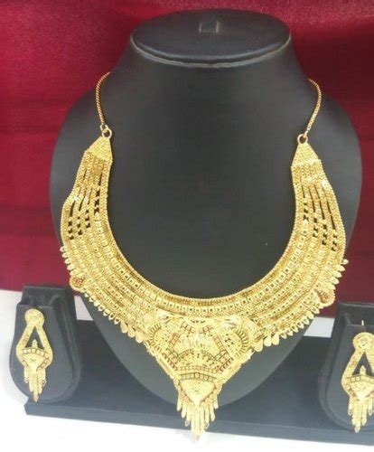 Brass Golden Gold Plated Necklace Set At Rs 980set In Mumbai Id