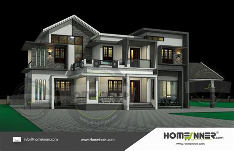 2700 Sq Ft Kerala Style 3d Exterior Elevation Architectural Design