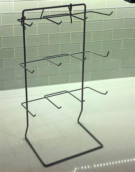 Counter Top Display Rack 12 Single Peg Hook In Zinc