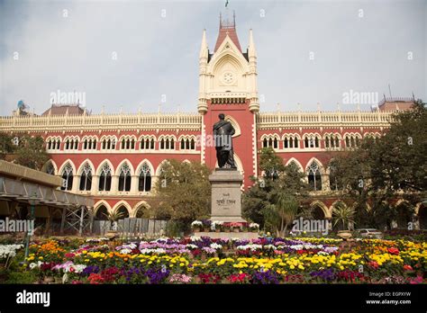 Facade Of A High Court Building Calcutta High Court Kolkata Stock