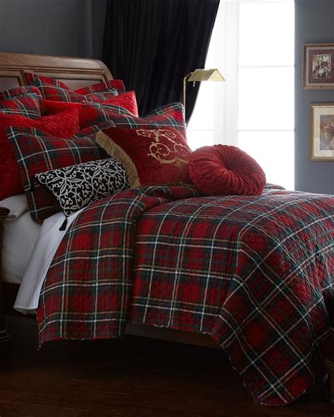 Nina Home By Nina Campbell Exclusively Ours Tartan Decorative Quilt Collection Bed And Bath