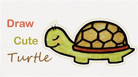 Turtle Drawing Easy Cute Gracie Crockett