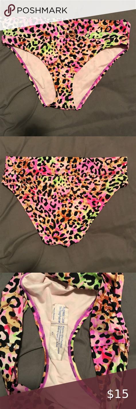 Victoria S Secret Cheetah Colorful Bikini Bottoms Colorful Bikini My
