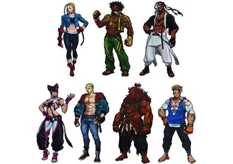 Street Fighter Artwork Of Playable Characters Leaked Off