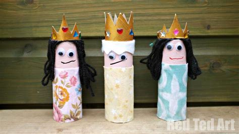 Kids Crafts 3 Kings Red Ted Art