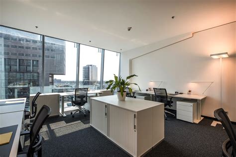 Modern Workplace In A High Rise Building Office Inspiration