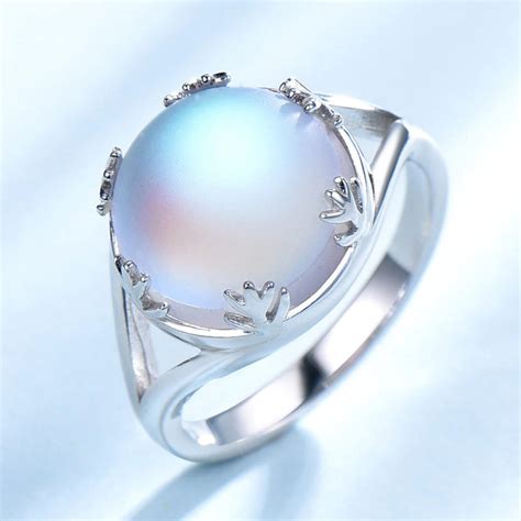 Sterling Silver Aurora Borealis Ring Dainty Halo Ring Etsy