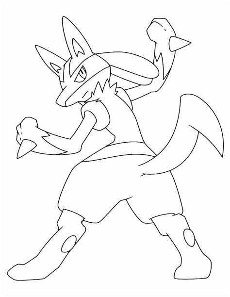 Hunderte von ausmalbildern zum drucken. Pokemon Ausmalbilder Lucario | Ausmalbilder