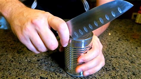 How To Open A Can Without Can Opener Youtube