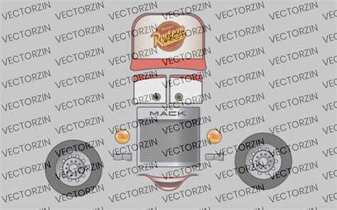 Cars Mack Truck Vector Digital Decals Clipart Eps  Png Pdf Etsy