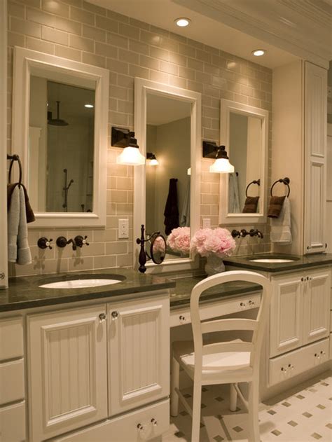 Master Bathroom Makeup Vanity Home Design Ideas Pictures