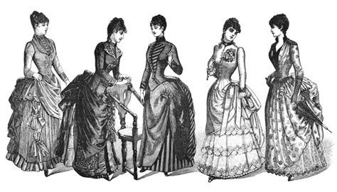 Victorian Era Womens Fashion Clothing Of Late 1800s London