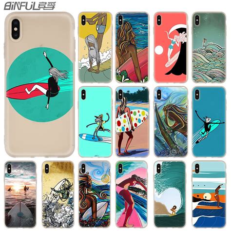 Coque De T L Phone Souple En Silicone Art Surf Coque Pour Iphone