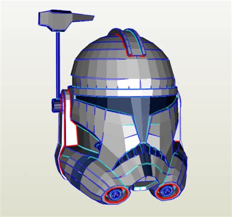 Clone Trooper Helmet Pepakura Files Phase 1 Clonetrooper Pilot Helmet
